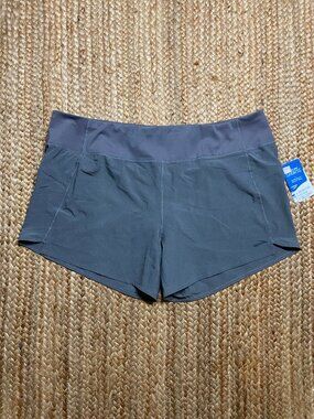 NWT Brooks Chaser 5" Running Shorts Women's XXL Gray Lightweight Athletic Active